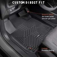 KARPAL Floor Mats for Honda HR-V 2026 2025 2024 2023(Include Hybrid), Front & 2nd Row, TPE Rubber All Weather Protection Floor Liners Odorless Anti-Slip Car Mats Honda HR-V Accessories - Image 2