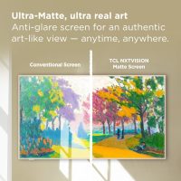 TCL 55-Inch Class NXTVISION Series QLED 4K UHD Google Smart TV Canvas Style Art Frame TV - QLED, 120hz, Matte Anti-Glare Screen, Free Bezel and Frame, Atmos, Free Art Included (55A300W, 2024 Model) - Image 10