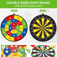 Large Dart Board for Kids, Kids Double-Sided Dart Board with Sticky Balls and Darts, Indoor/Outdoor Sport Fun Party Play Game Toys, Gifts for 3 4 5 6 7 8 9 10 11 12 Year Old Boys Girls - Image 3