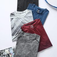 5 Pack Men’s Active Quick Dry Crew Neck T Shirts | Athletic Running Gym Workout Short Sleeve Tee Tops Bulk - Image 7