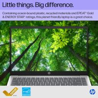HP 14 inch Laptop, HD Touchscreen Display, AMD Ryzen 5 7520U, 8 GB RAM, 512 GB SSD, AMD Radeon Graphics, Windows 11 Home, Natural Silver, 14-em0499nr - Image 6
