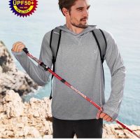 Roadbox Mens UPF 50+ Fishing Shirts, Long Sleeve UV Sun Hoodie, Hiking Running Swim Athletic Workout Shirt - Image 5