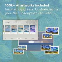 TCL 55-Inch Class NXTVISION Series QLED 4K UHD Google Smart TV Canvas Style Art Frame TV - QLED, 120hz, Matte Anti-Glare Screen, Free Bezel and Frame, Atmos, Free Art Included (55A300W, 2024 Model) - Image 5