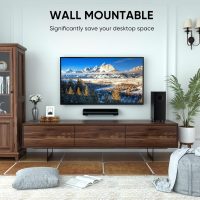 Saiyin Sound Bars for TV with Subwoofer, 2.1 Deep Bass Small Soundbar Monitor Speaker Home Theater Surround System PC Gaming Bluetooth/AUX/Optical Connection, Wall Mountable 17-inch - Image 6