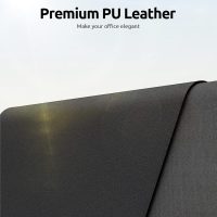 YSAGi Leather Desk Pad Protector, Office Desk Mat, Large Mouse Pad, Non-Slip PU Leather Desk Blotter, Laptop Desk Pad, Waterproof Desk Writing Pad for Office and Home (Black, 23.6" x 13.8") - Image 2