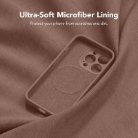 Magnetic for iPhone 13 Pro Max Case, Compatible with MagSafe, [Full Camera Protection][Screen Protector] Silicone Shockproof Protective Phone Case for iPhone 13 Pro Max 6.7", Brown - Image 7