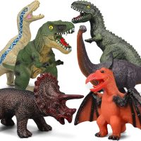 6 Piece Jumbo Dinosaur Toys for Kids 3-5 and Toddlers, Large Soft Dinosaur Toys for Lovers - Perfect Party Favors, Birthday Gifts - Image 9