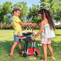 JOYIN 34 PCS Kitchen Toy Set, BBQ Play Grill, Cooking Toy Set, Little Chef Play, Kids Grill Playset Interactive BBQ for Kids with Light & Sound, Birthday Gift for Boys Girls - Image 6