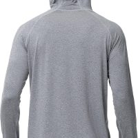 Roadbox Mens UPF 50+ Fishing Shirts, Long Sleeve UV Sun Hoodie, Hiking Running Swim Athletic Workout Shirt - Image 3