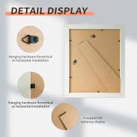 Modern Photo Frame for Wall & Desk, Decorative Picture Frame for Family Photos, Versatile Display Frame for Home and Office Décor(White Grain 4x6in) - Image 4