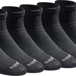 Dickies Men's Dri-tech Moisture Control Quarter Socks, Available in M-XXL (6, 12, 18 Pairs)