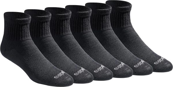 Dickies Men's Dri-tech Moisture Control Quarter Socks, Available in M-XXL (6, 12, 18 Pairs)