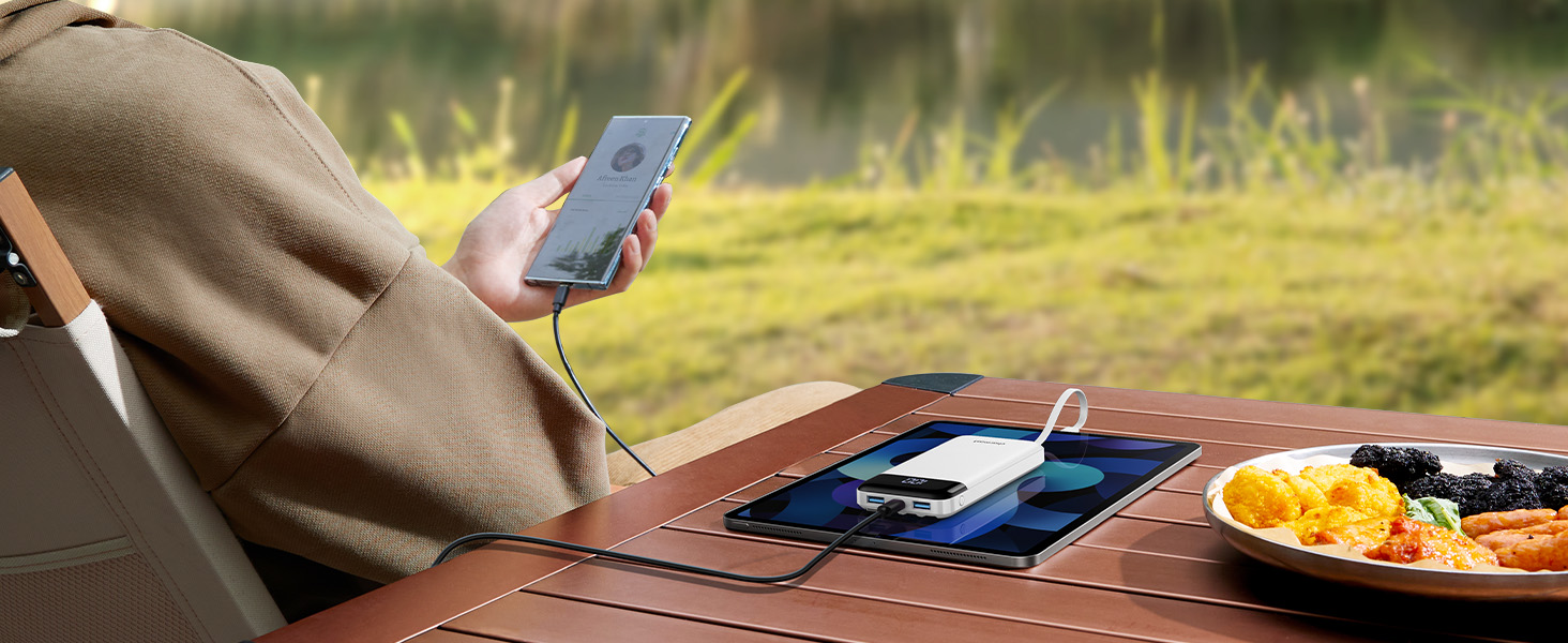 Slim portable charger