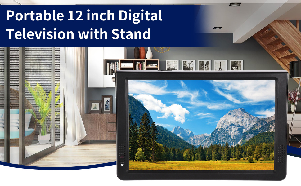 12 inch Digital Television ATSC Portable TV 