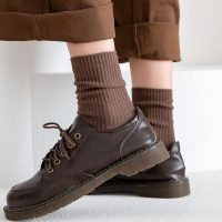 ACCFOD Womens Cute Crew Socks Casual Athletic Aesthetic Socks Neutral Cotton Socks for Women Granola Girls Clothes - Image 7