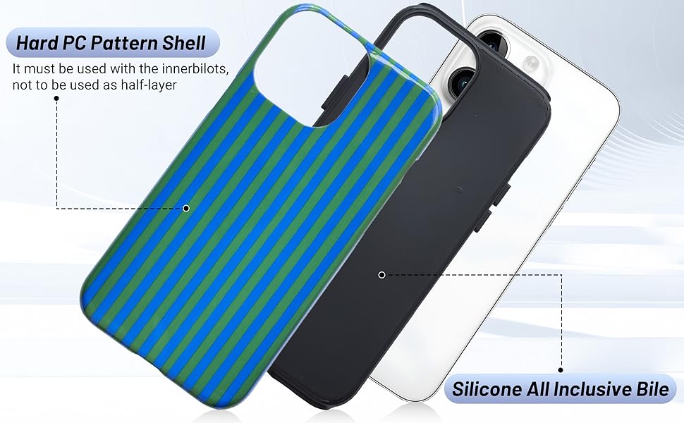 blue striped phone case