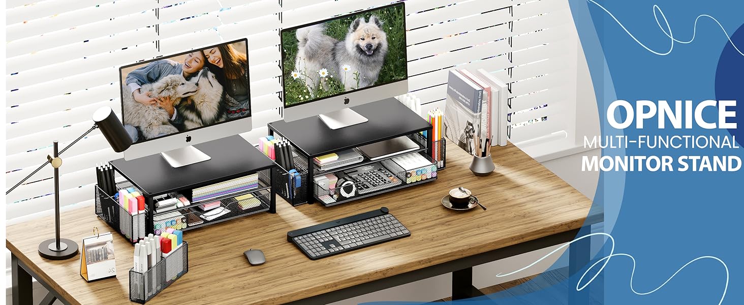 monitor stand for desk organizers and accessories computer stand riser office organization  desktop 