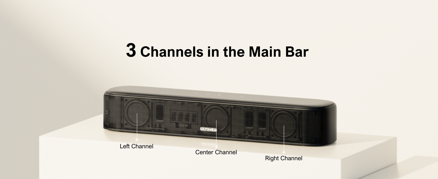 sound bar with subwoofers