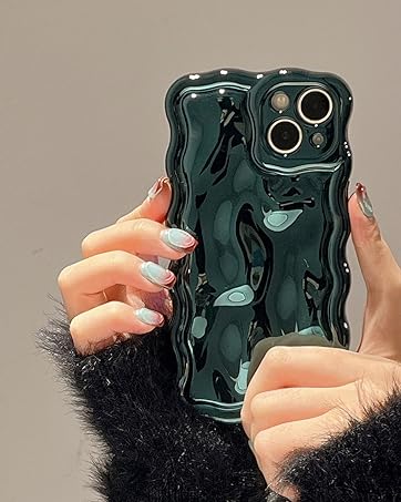 3D Meteorite case bubble case plating case wavy wave case cute case aesthetic case
