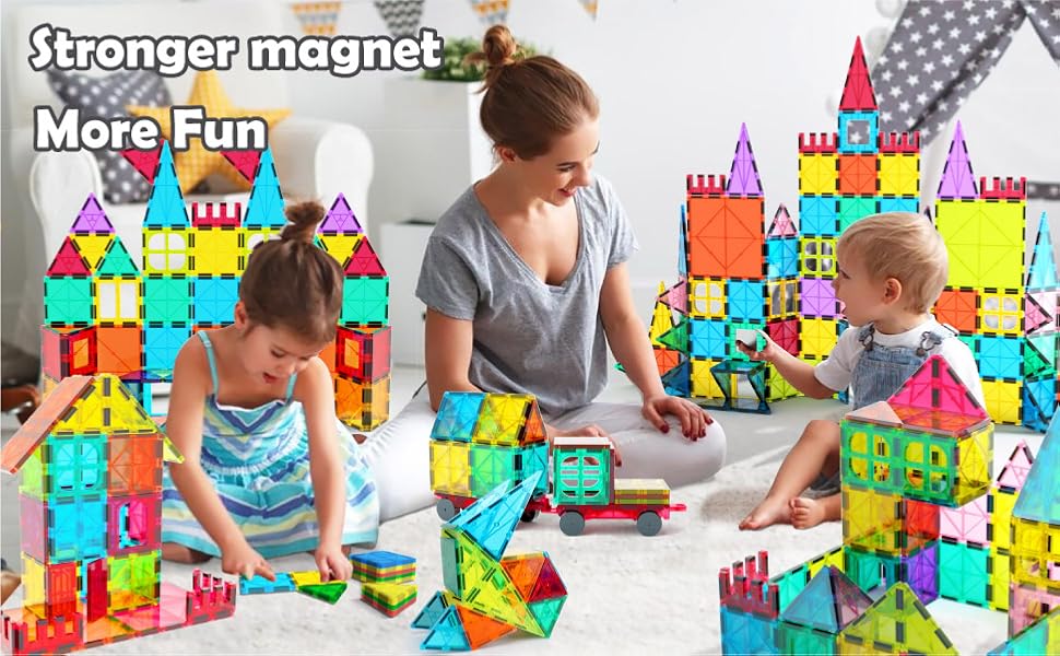 Magnetic Blocks Magnet Tiles Building Blocks Toys for Kids