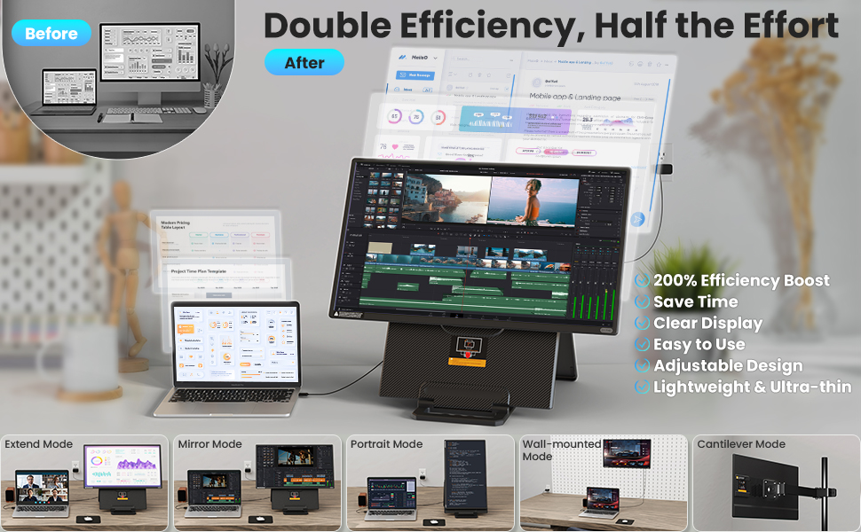 Double Efficiency, Half the Effort