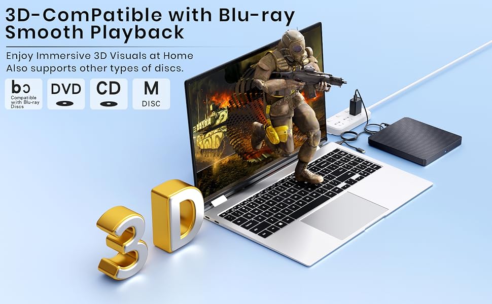 External Blu ray Drive Player 