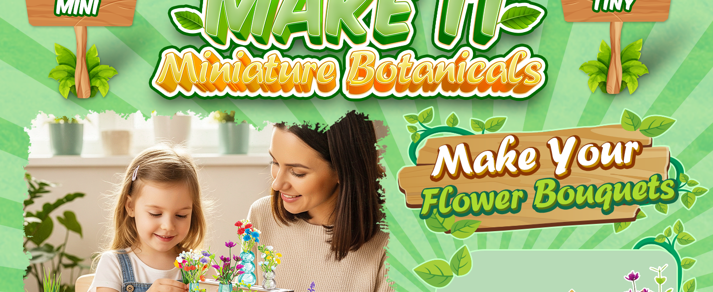 make it miniature plants playset