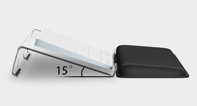 15° Typing Angle