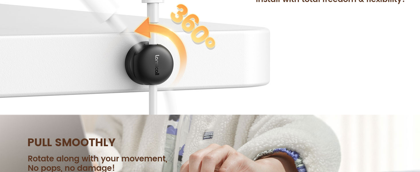 rotatable cable clips cord organizer management cable holder clips phone cord holder