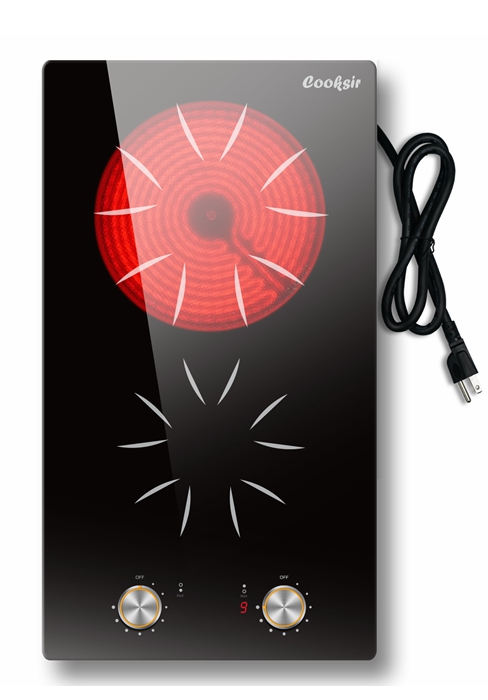 2 burner electric cooktop