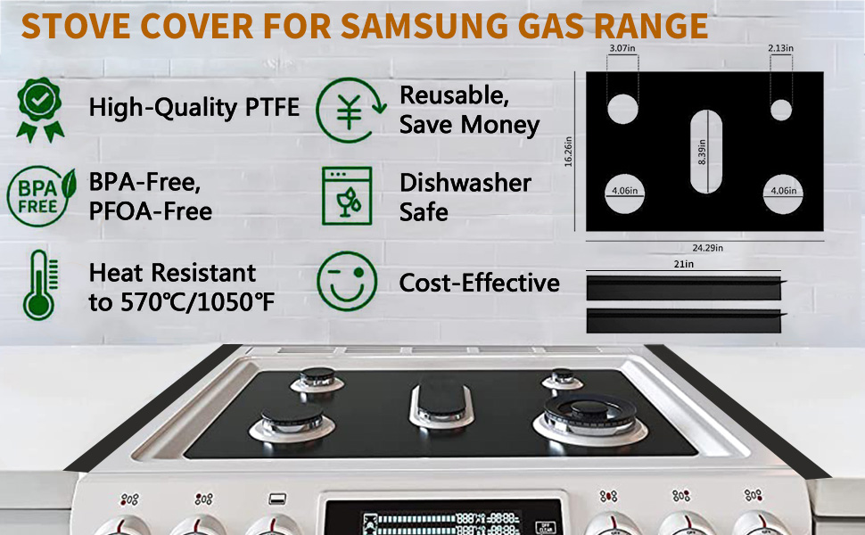 Stove Cover for Samsung gas range