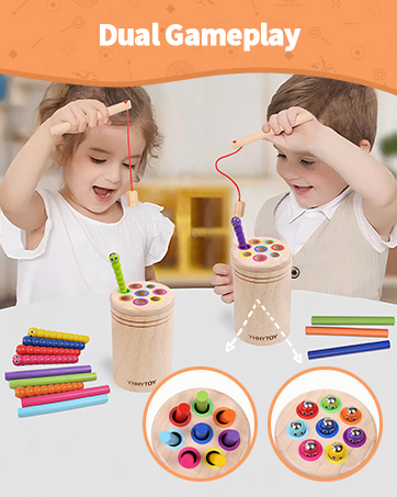 YHHYTOY 2 in 1 magnetic color sorting sensory toys for toddlers 1-3