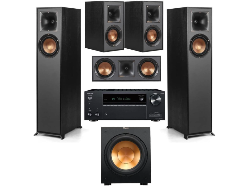 Klipsch Reference R-610F 5.1 Home Theater System with Onkyo TX-NR797 9.2-Channel Receiver