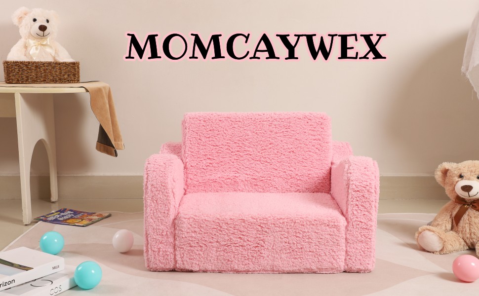 toddler couch fold out Sherpa soft comfy kids chair sofa