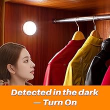 LED Motion Sensor Lights, Stick on Lights, Puck Lights, Closet Lights，Night Lights, STAR-SPANGLED
