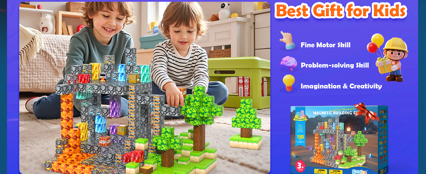 magnetic blocks for kid age4-7