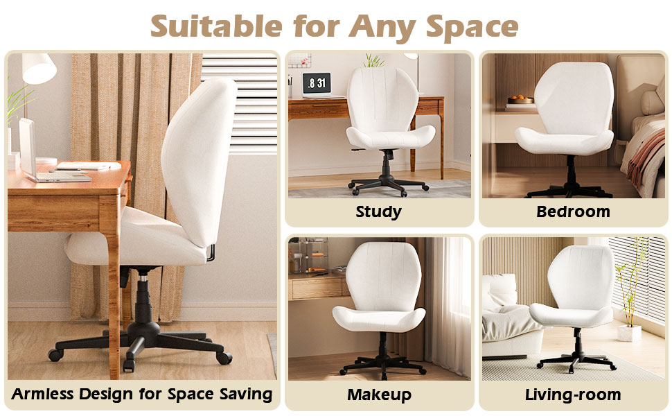 armless chair