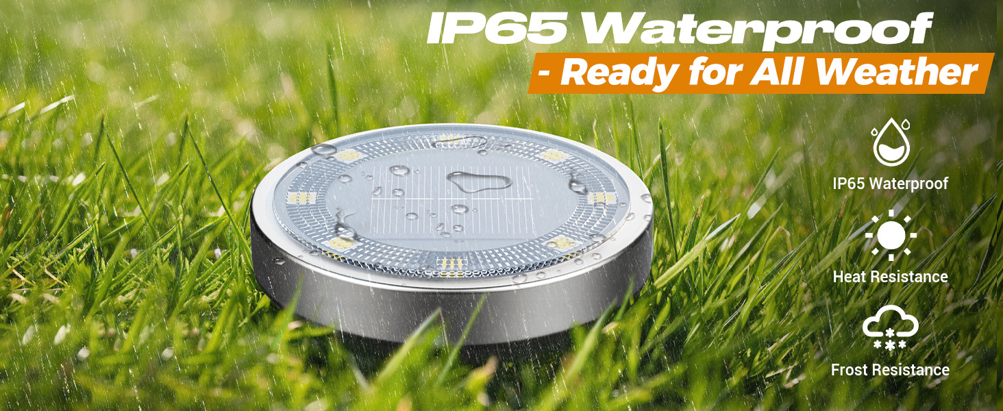 ground solar lights outdoor waterproof