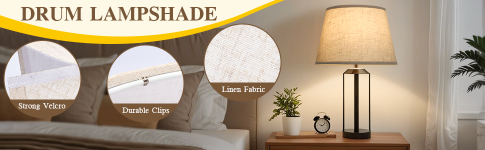 Drum Lamp Shades Set of 2