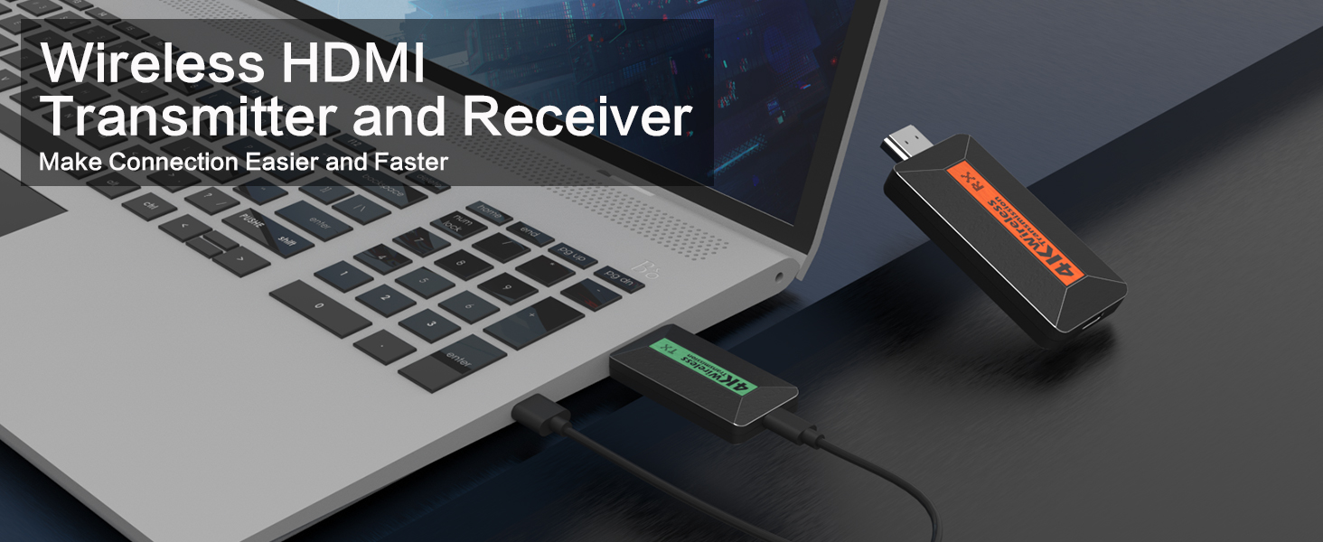 Wireless HDMI Transmitter and Receiver 4K