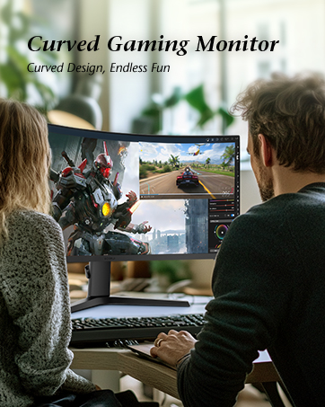 Curved gaming monitor
