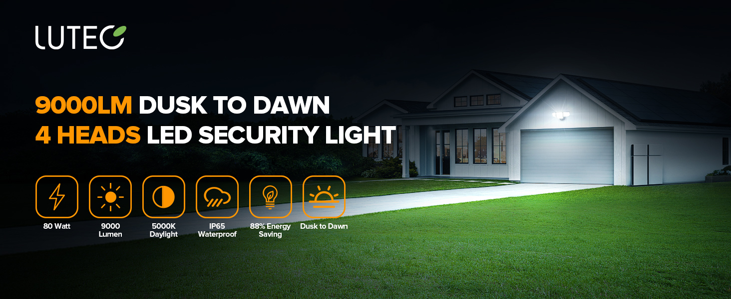 Dusk to Dawn Flood Lights Outdoor