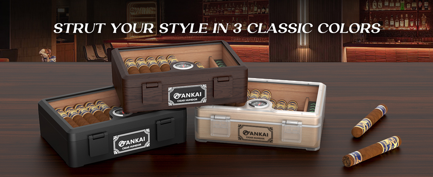 cigar accessories cigar box with 3 different colors