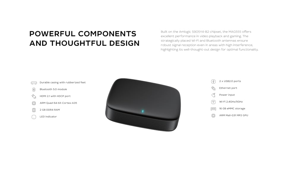 MAG555, Google TV, set-top box, Infomir MAG555