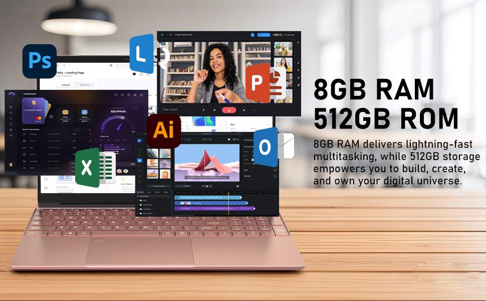 pink laptop