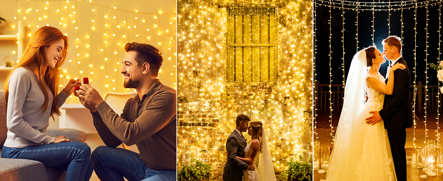 curtain string lights outdoor