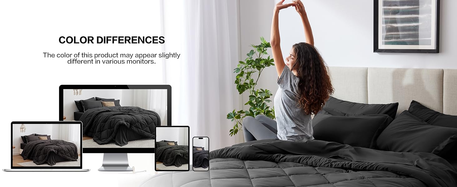 black bedding set