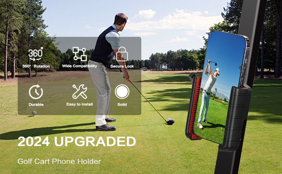 golf cart phone holder mount
