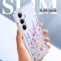 GVIEWIN for Samsung Galaxy S25 Case, [Screen & Camera Lens Protector] [Non Yellowing] Floral Clear Slim Shockproof Military-Grade Protection Phone Cover, Flower Design for Women, Floratopia/Colorful - Image 6