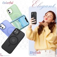 for iPhone 12 Case, iPhone 12 Pro Case, with 1 Screen Protector, Matte Magnetic Slim Phone Cover, Support for Magsafe, Shockproof Protection Translucent Frosted Back,Black - Image 6